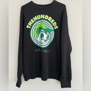 The Hundreds Crewneck Sweatshirt Men's Large Los Angeles Center Bear Logo NICE